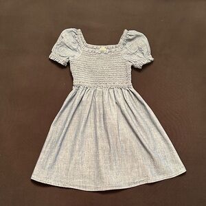 Crewcuts by J Crew smocked chambray dress size 6